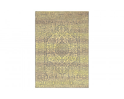 Gordian Rugs - Modern Persian Rug Golden Yellow/Gray