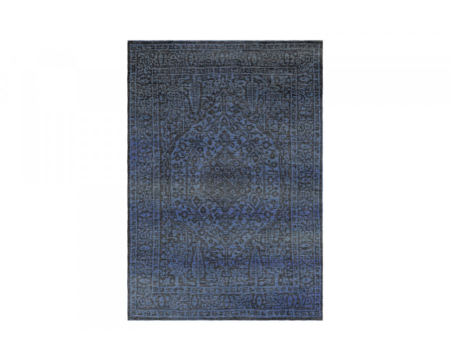 Gordian Rugs Modern Persian Rug Steel Blue/Gray - 4" x 6"