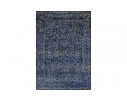 Gordian Rugs - Modern Persian Rug Steel Blue/Gray