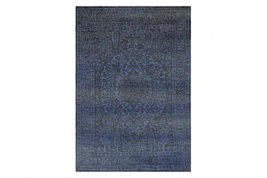 Gordian Rugs™ Modern Persian Rug Steel Blue/Gray - 6" x 9"