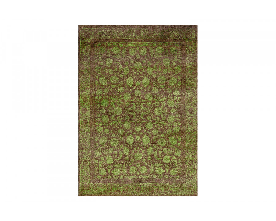 Gordian Rugs Modern Persian Rug Earthy Green - 4" x 6"