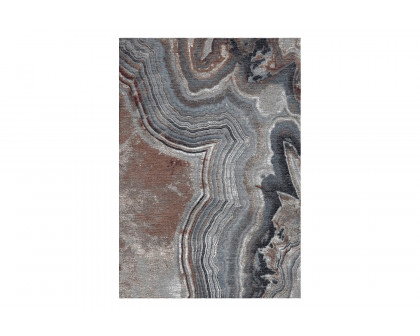 Gordian Rugs - Marble Wool And Silk Rug 5