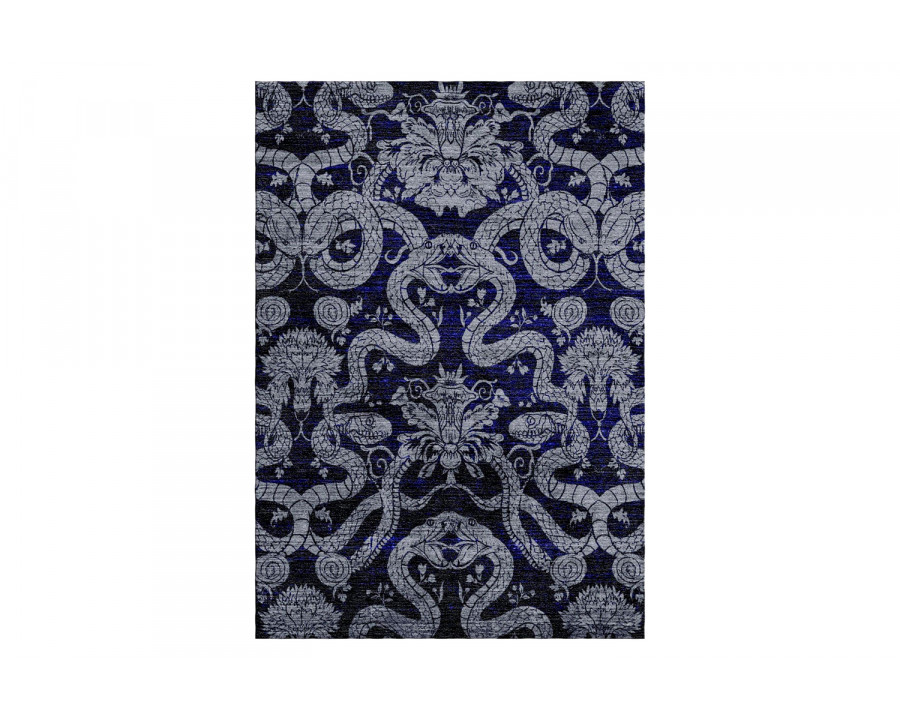 Gordian Rugs Naja E Rug - Gray, 5" x 8"