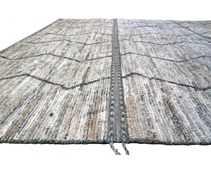 Gordian Rugs - Gray Modern Afghan Beni Ourain Rug