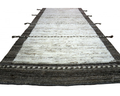 Gordian Rugs - Modern Gray Afghan Tribal Runner Rug