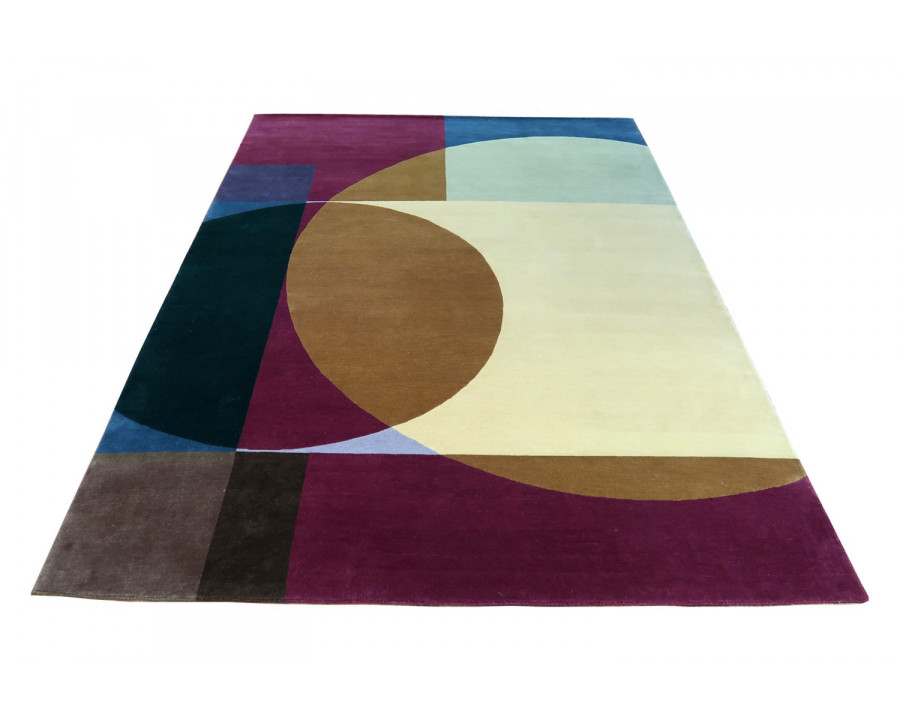 Gordian Rugs Geo6 Rug - Multi Color, 5" x 8"