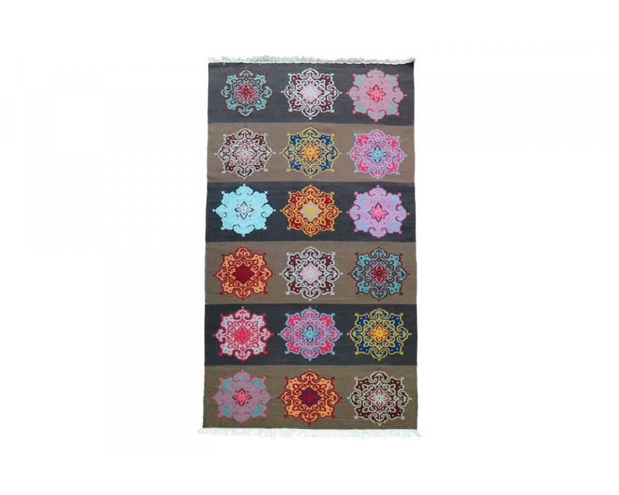 Gordian Rugs - Handmade Colorful Wool Flat Weave Rug