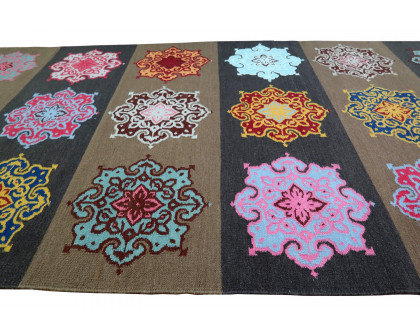 Gordian Rugs - Handmade Colorful Wool Flat Weave Rug