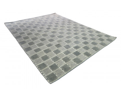 Gordian Rugs Scandinavian Checker Board Rug Gray - 4" x 6"