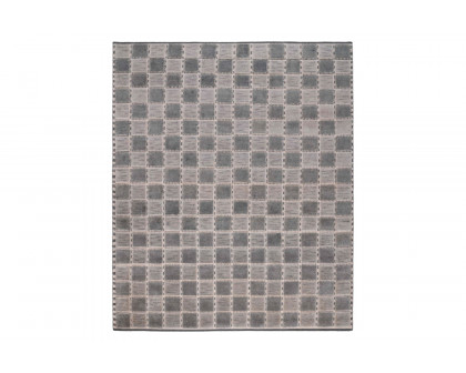 Gordian Rugs - Scandinavian Checker Board Rug Gray