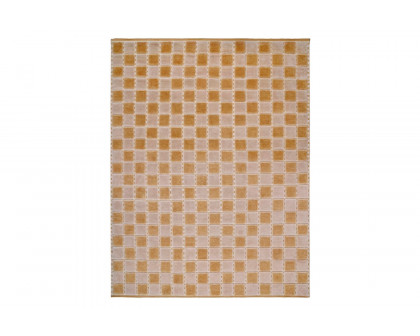 Gordian Rugs - Scandinavian Checker Board Rug Yellow