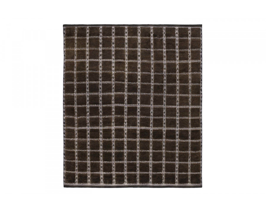 Gordian Rugs - Scandinavian Checker Board Rug Green