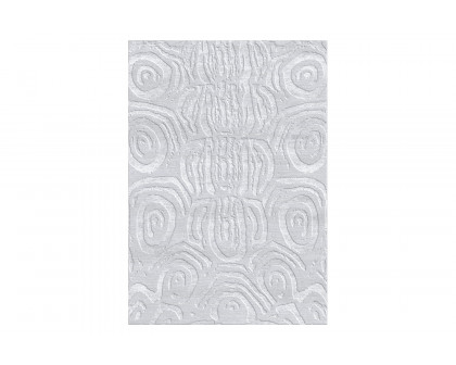 Gordian Rugs - Aldabra Silver Silk Rug