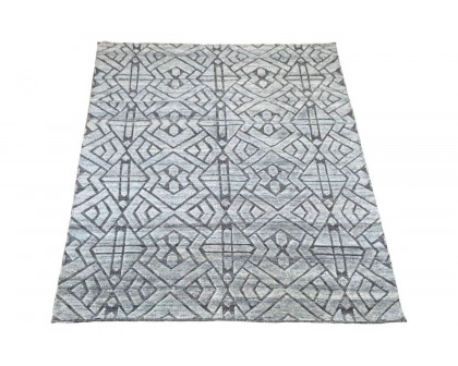 Gordian Rugs - Alhambra Teal Gray Hand Knotted Rug Collection