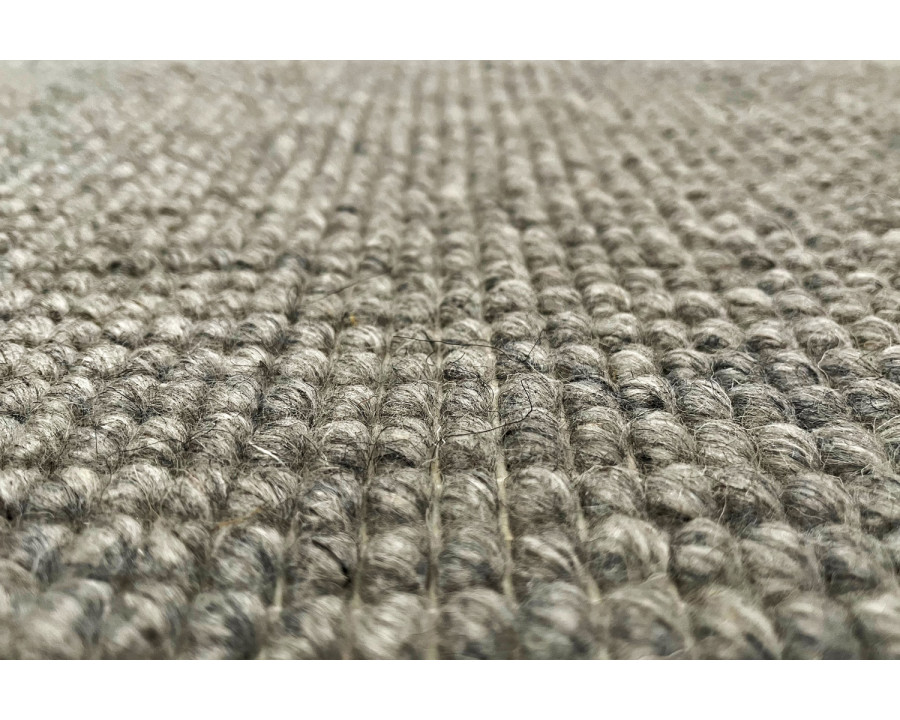 Gordian Rugs Handwoven Gray Popcorn Rug Pet Performance Fabric - 4" x 6"