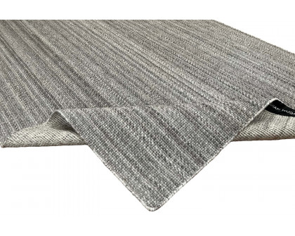 Gordian Rugs Handwoven Gray Popcorn Rug Pet Performance Fabric - 4" x 6"