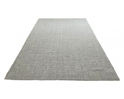 Gordian Rugs Handwoven Gray Popcorn Rug Pet Performance Fabric - 4" x 6"