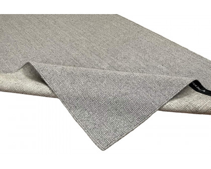 Gordian Rugs Handwoven Gray Popcorn Rug Pet Performance Fabric - 4" x 6"