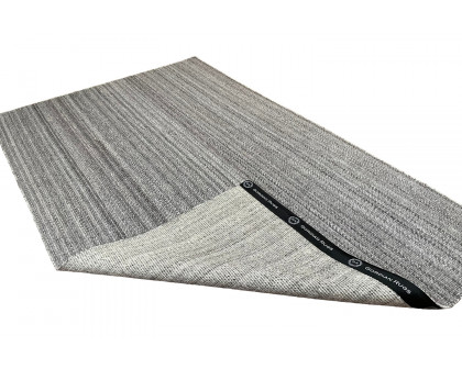 Gordian Rugs Handwoven Gray Popcorn Rug Pet Performance Fabric - 4" x 6"