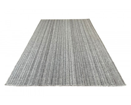 Gordian Rugs Handwoven Gray Popcorn Rug Pet Performance Fabric - 4" x 6"