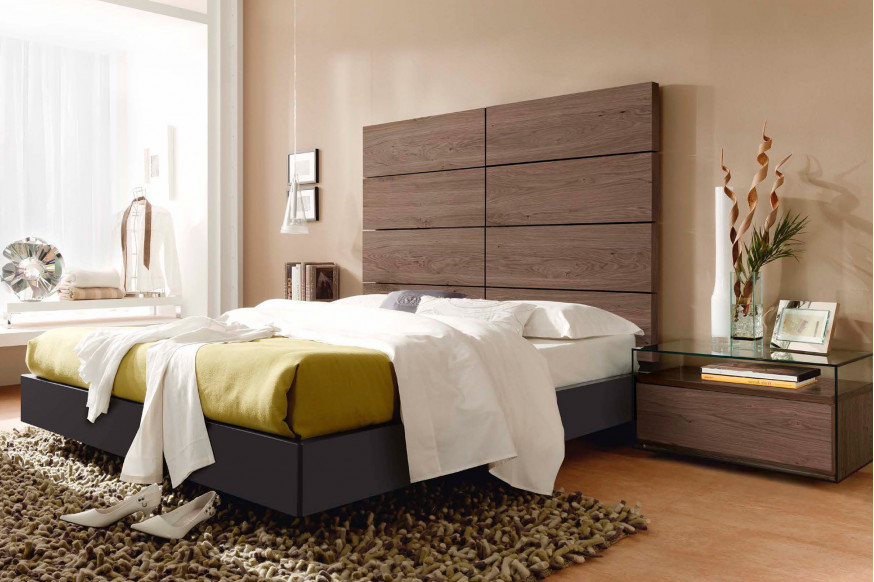 Garcia Sabate™ Infinity Queen Size 8 Panels Headboard - Roble Humo