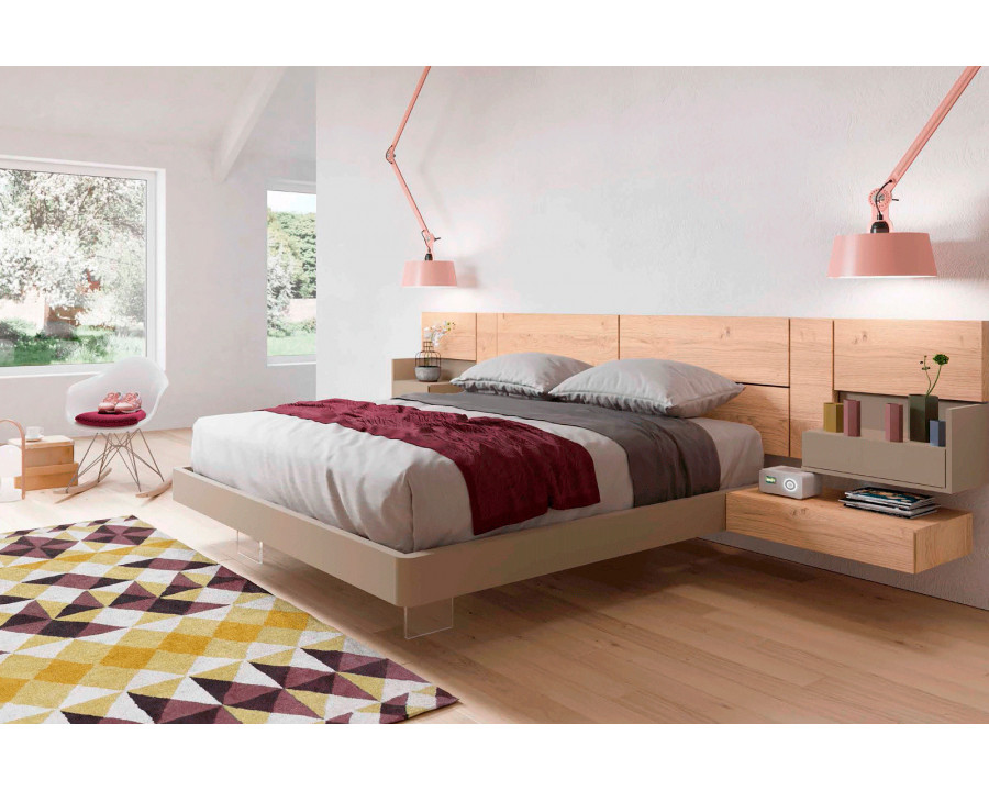 Garcia Sabate Class Queen Size Bed Frame - Roble Montana