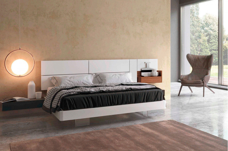 Garcia Sabate™ Class Queen Size Bed Frame - Blanco Matt