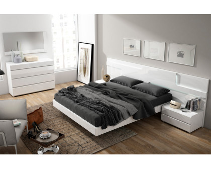 Garcia Sabate Sara Queen Size Bed - White High Gloss