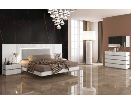 Garcia Sabate™ Marina Queen Size Bed - White Matt