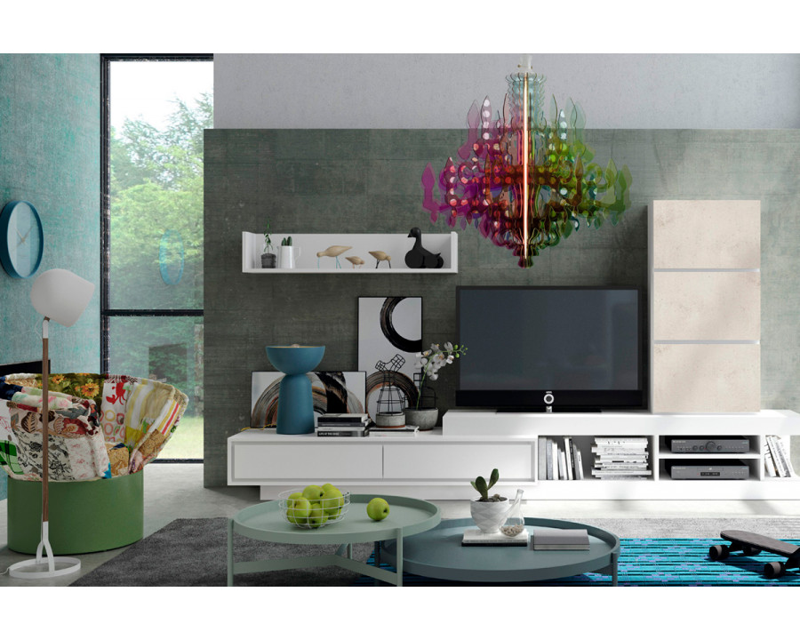 Garcia Sabate Laurel Composition TV Stand - Blanco Matt/Ceramico