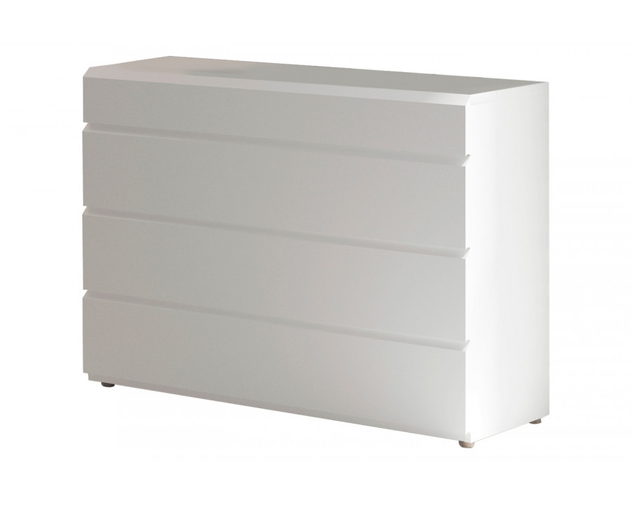 Garcia Sabate Sara 4 Drawers Single Dresser - White High Gloss