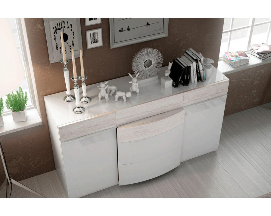 Garcia Sabate Cordoba Double Dresser - White High Gloss