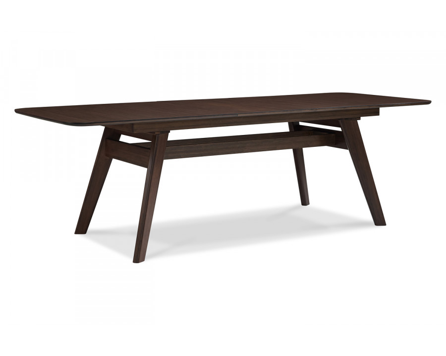 Greenington Currant 72 - 92" Extendable Dining Table - Black Walnut, Bamboo