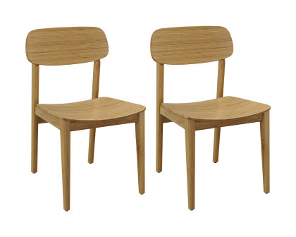 Greenington Currant Chair Set of 2 - Caramelized, Bamboo