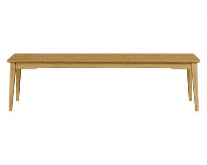 Greenington Currant Long Bench - Caramelized, Bamboo