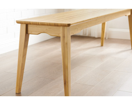 Greenington Currant Long Bench - Caramelized, Bamboo