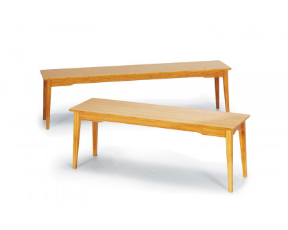 Greenington Currant Long Bench - Caramelized, Bamboo