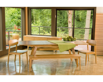 Greenington Currant Long Bench - Caramelized, Bamboo