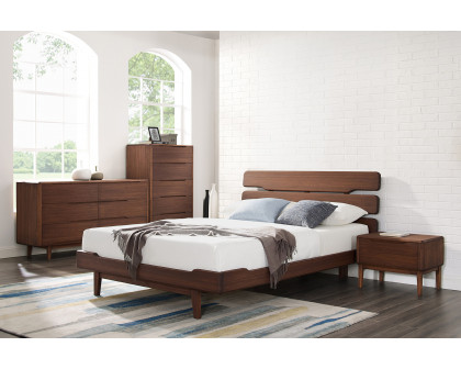 Greenington Currant Platform Bed - Oiled Walnut, Queen Size