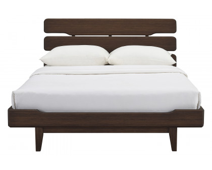 Greenington Currant Platform Bed - Oiled Walnut, Queen Size