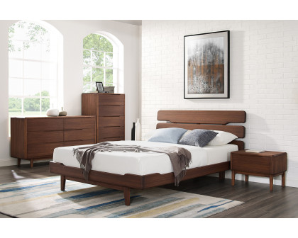 Greenington Currant Platform Bed - Oiled Walnut, Queen Size