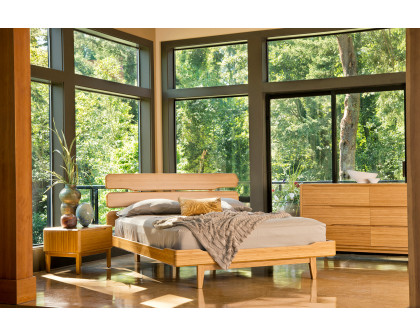 Greenington Currant Platform Bed - Caramelized, Eastern King Size