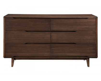 Greenington™ Currant Six Drawer Double Dresser - Oiled Walnut, Bamboo