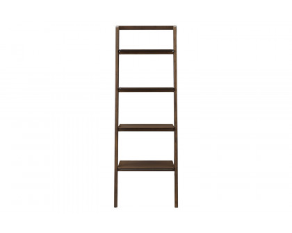 Greenington Currant Leaning Bookshelf - Black Walnut, Bamboo