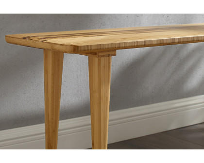 Greenington Azara Bench - Caramelized, Solid Moso Bamboo