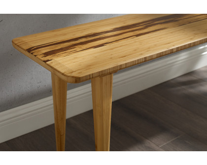 Greenington Azara Bench - Caramelized, Solid Moso Bamboo