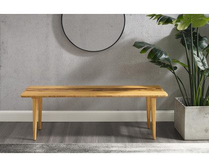 Greenington Azara Bench - Caramelized, Solid Moso Bamboo