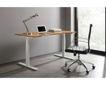 Greenington - Ascent Hi-Lo Desk in Amber, Solid Moso Bamboo