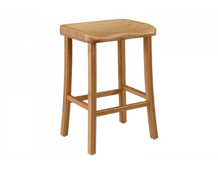 Greenington Tulip Counter Height Stool Set of 2 - Caramelized, Bamboo