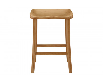 Greenington Tulip Counter Height Stool Set of 2 - Caramelized, Bamboo